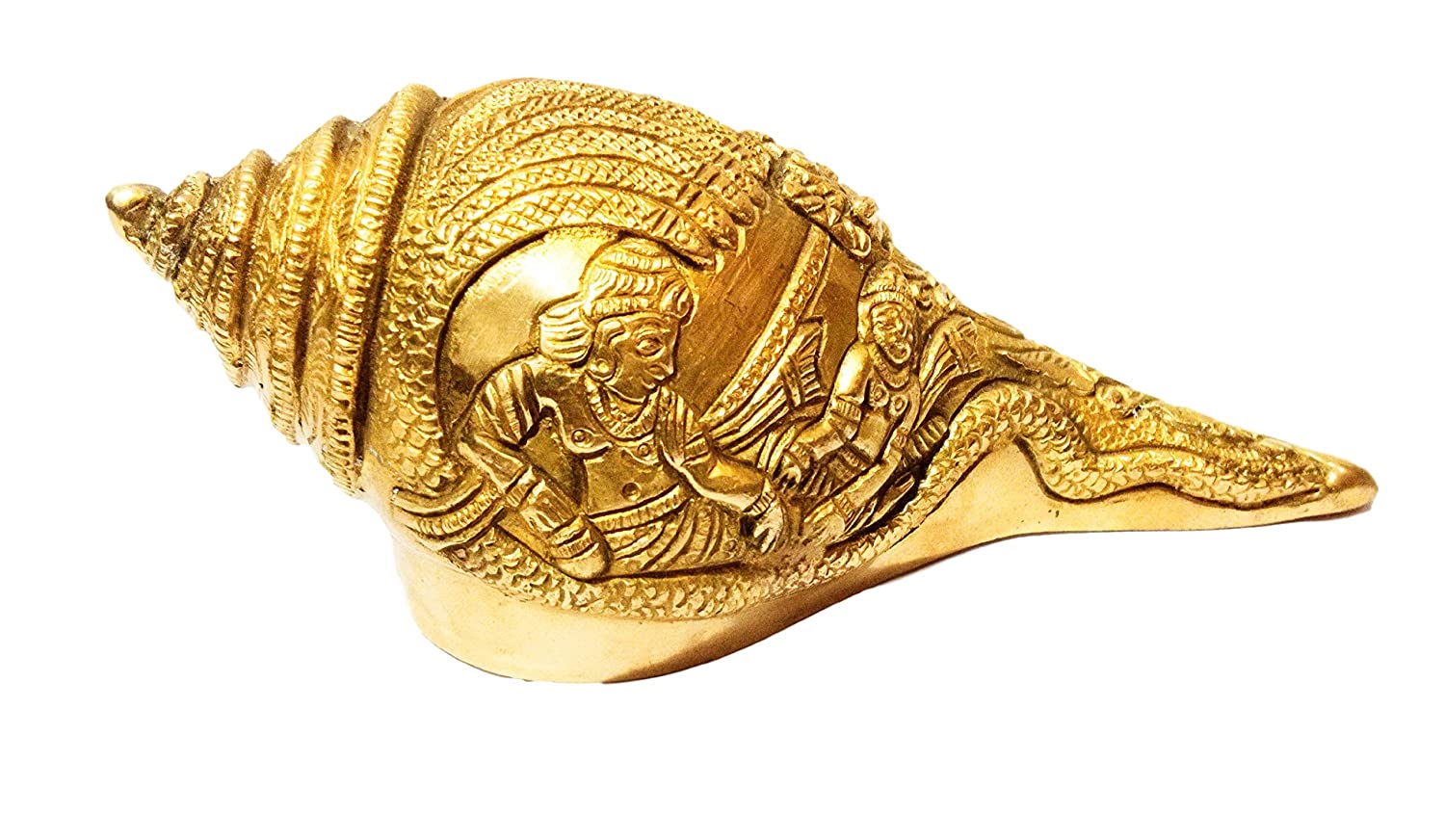 Brass Metal Engraved Shankh