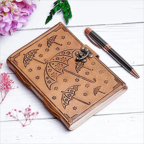 Engraved Leather Journal Notebook