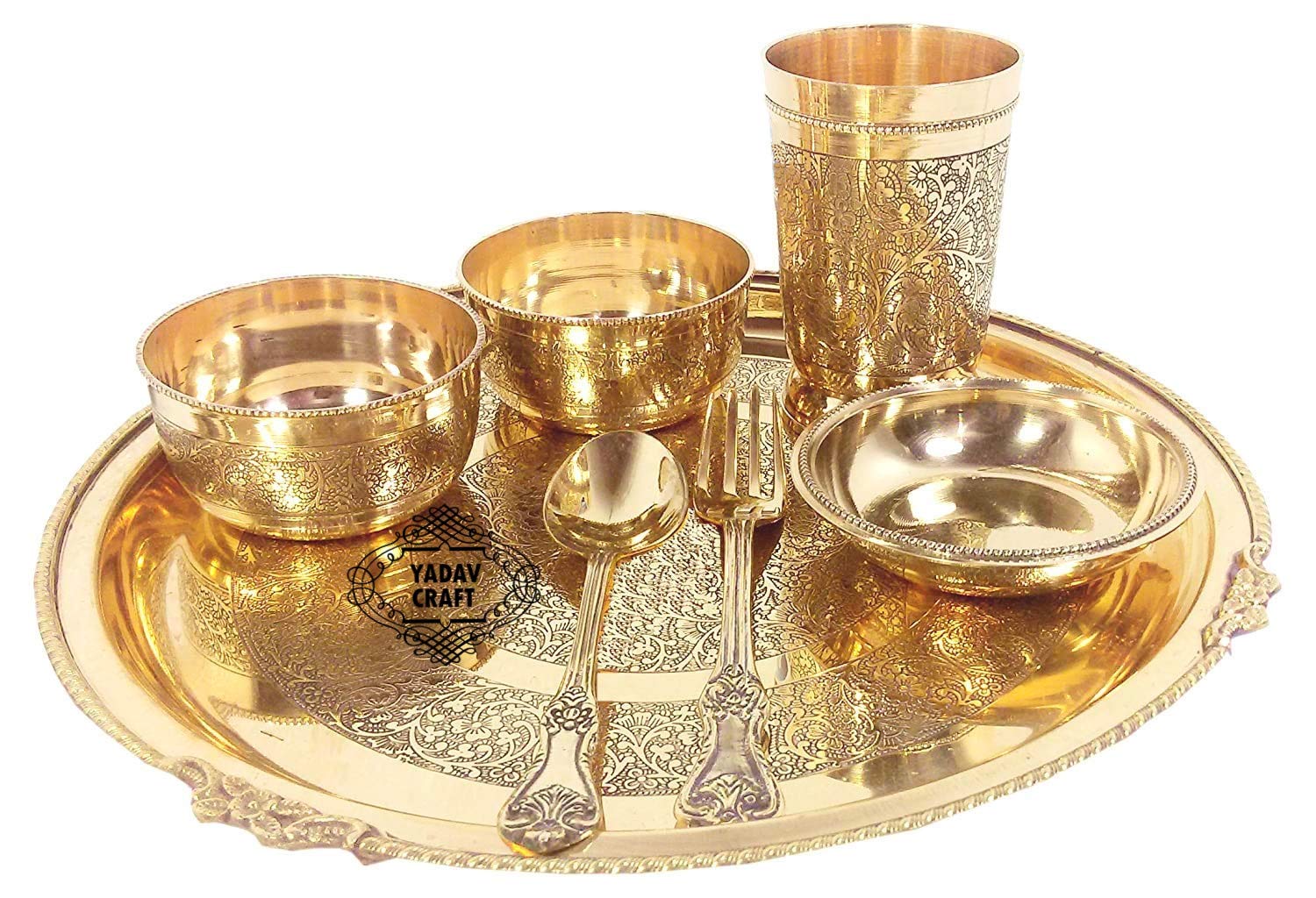 Personalized Engraved Kansha Thali Set
